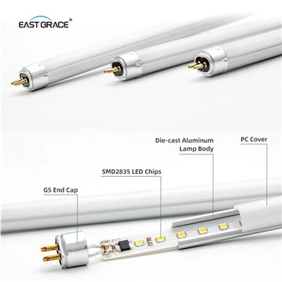 5W 9W T5 PC Aluminium LED Tube Light